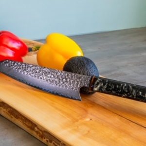 damascus chef's knife (kiritsuke)
